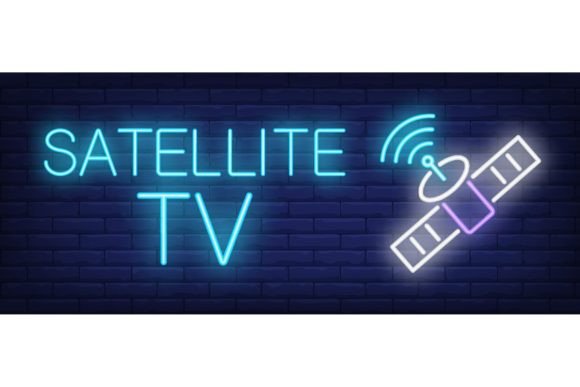 Download Satellite Tv Neon Sign. Satellite and Si - Satellite Collection